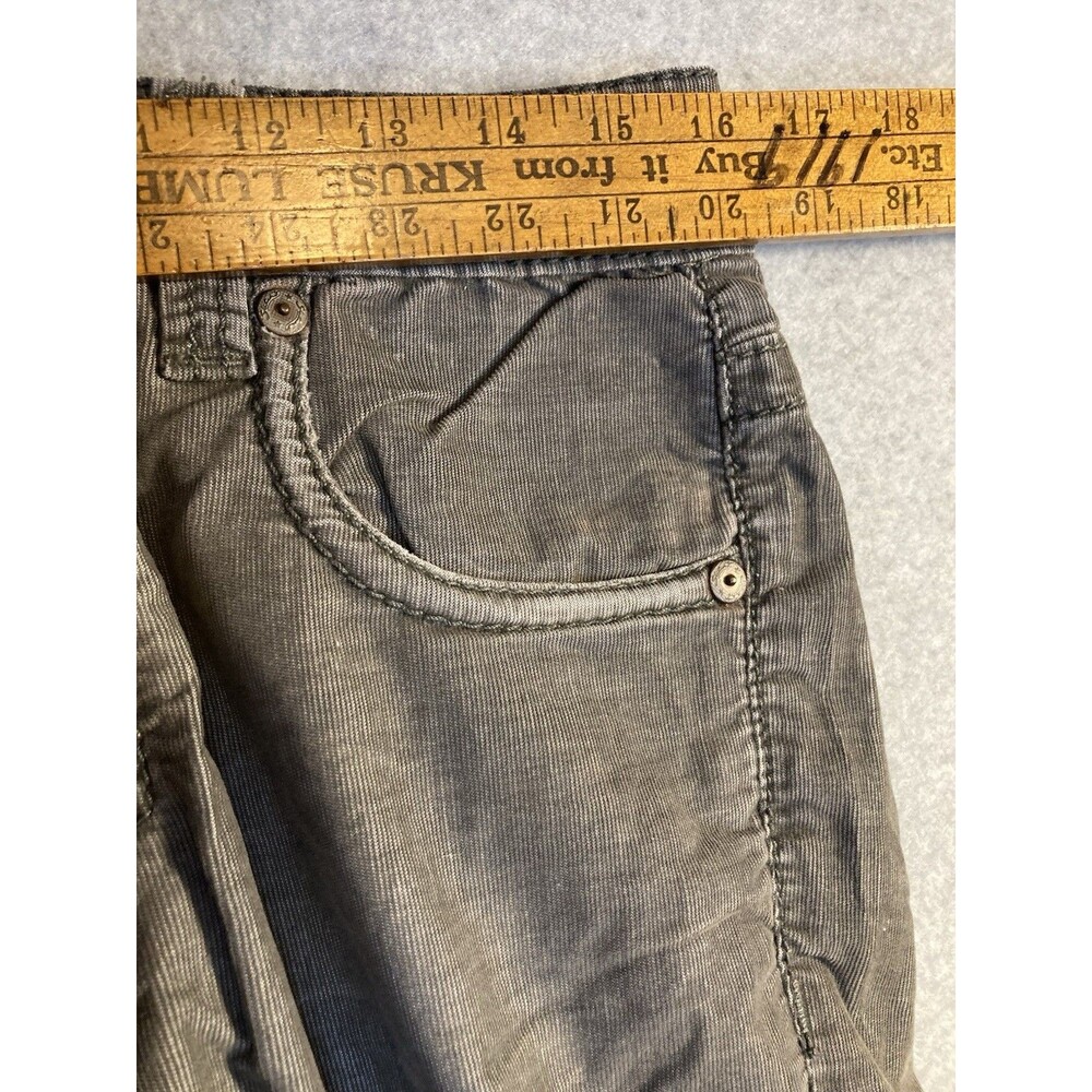Stitch’s Platinum Denim Sz 33 Texas Gray Coderoy Flare Stretch Buffalo Country - Picture 9 of 13